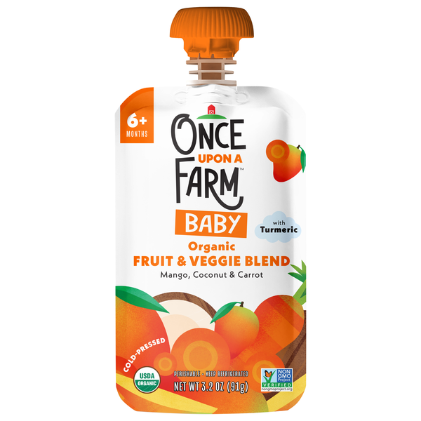 Once Upon a Farm Organic Baby Food Mango Coconut & Carrot