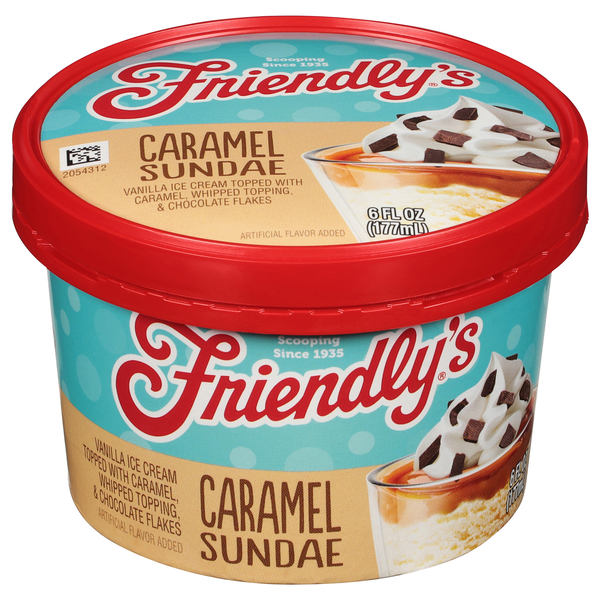 Friendly's Caramel Sundae Ice Cream Cup