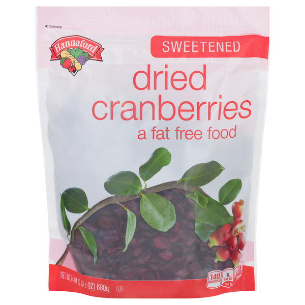Hannaford Sweetened Dried Fruit Cranberries