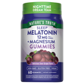 Nature's Truth Sour Grape 12mg Melatonin + Magnesium Gummies