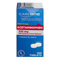 CareOne Pain Relief Acetaminophen 325 mg Regular Strength Tablets