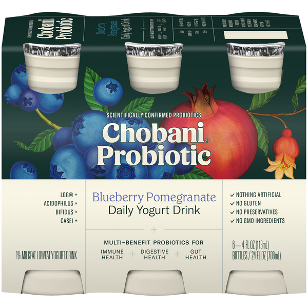 Save on Chobani Probiotic Low Fat Blueberry Pomegranate Daily Yogurt