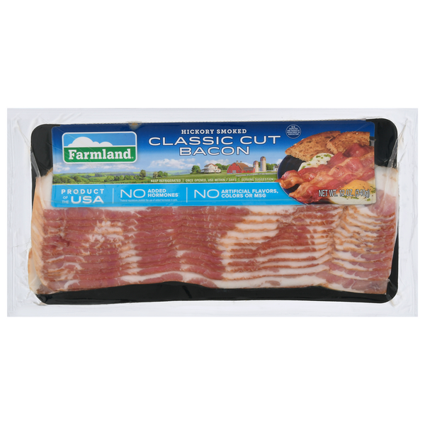Farmland Hickory Smoked Classic Cut Bacon Sliced