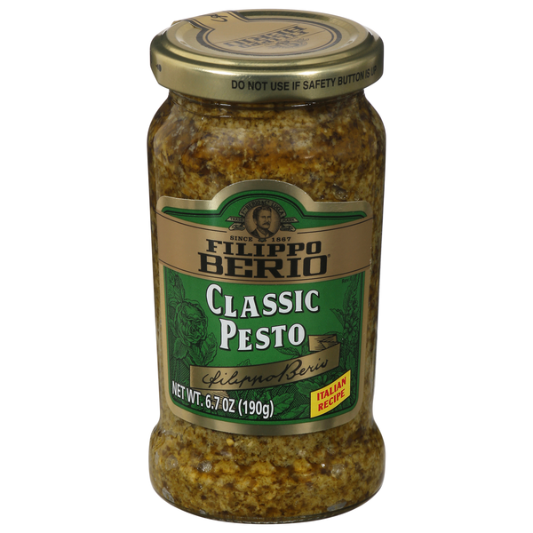 Filippo Berio Italian Recipe Classic Pesto Pasta Sauce