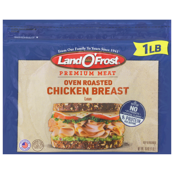 Land O'Frost Premium Oven Roasted Chicken Breast Sliced