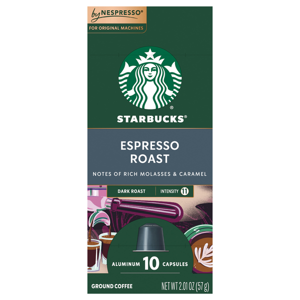 Starbucks Espresso Roast Dark Roast Coffee Capsules