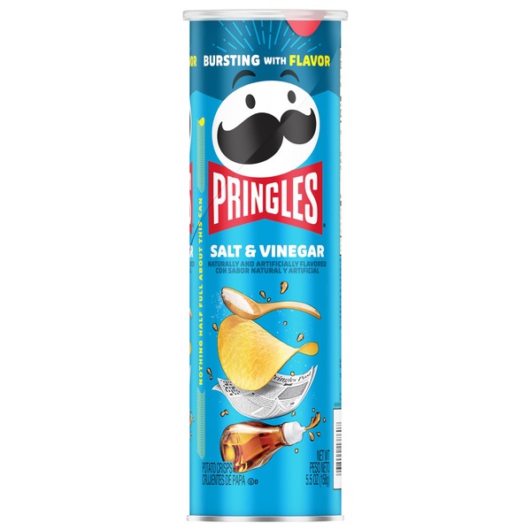 Pringles Salt & Vinegar Potato Crisps Chips
