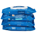 Stop & Shop Fresh Scent Flushable Moist Wipes 42 ea - 4 ct