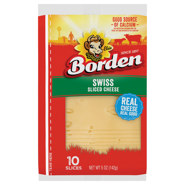 Borden Swiss Cheese Slices - 10 ct