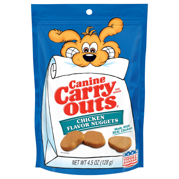 Canine Carry Outs Chicken Flavor Nuggets Dog Treat Snacks