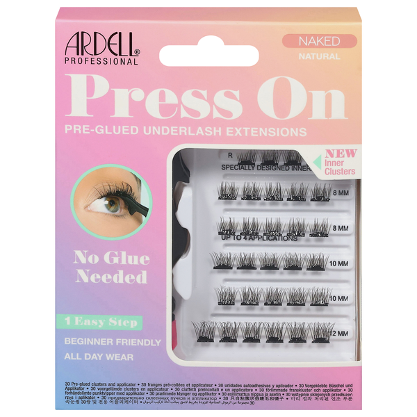 Ardell Professional Natural Press On Pre-Glued Underlash Extensions Naked