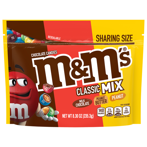 M&M's Classic Mix Milk Chocolate Candy Assortment Sharing Size