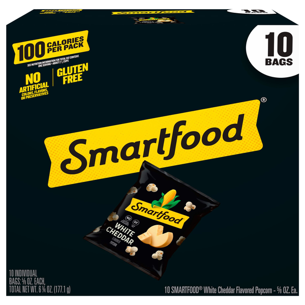 Smartfood Gluten Free White Cheddar Popcorn - 10 ct