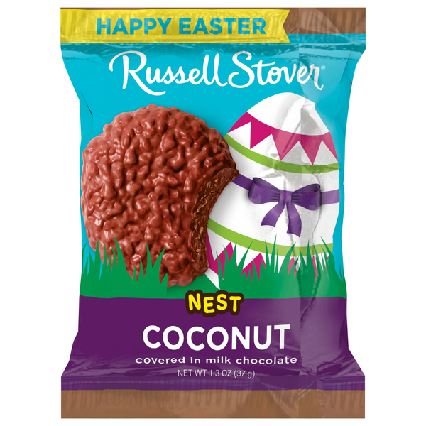 Russell Stover Nest Coconut in Milk Chocolate Easter Candy
