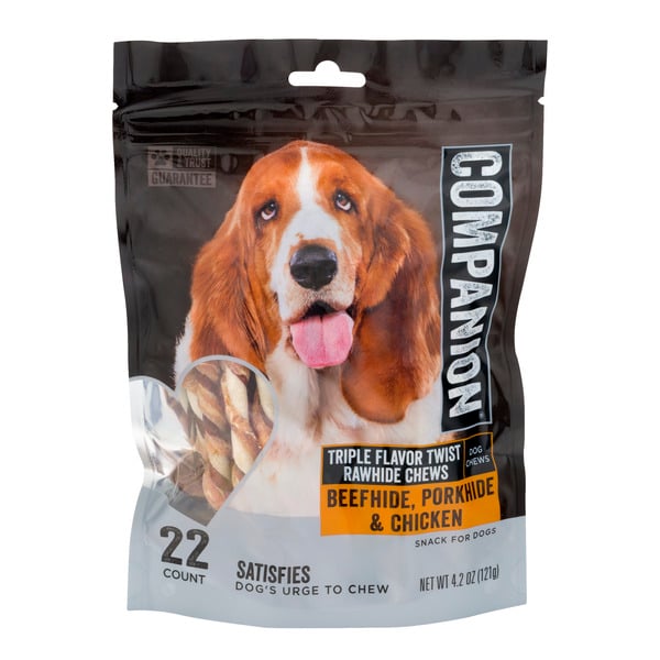 rawhide twist dog chews