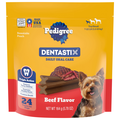 PEDIGREE DENTASTIX Beef Flavor Treats for Toy/Small Dogs - 24 ct