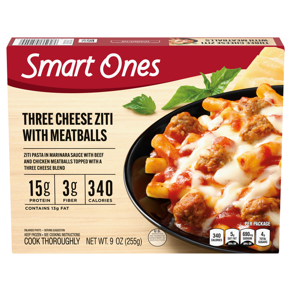 Smart Ones Three Cheese Ziti with Meatballs Frozen Meal