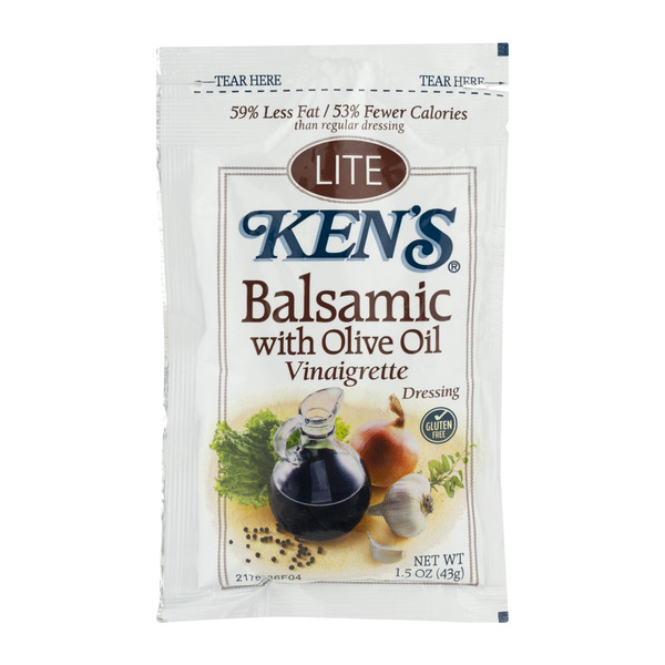Ken's Steak House Balsamic w/Olive Oil Vinaigrette Dressing Single Serve