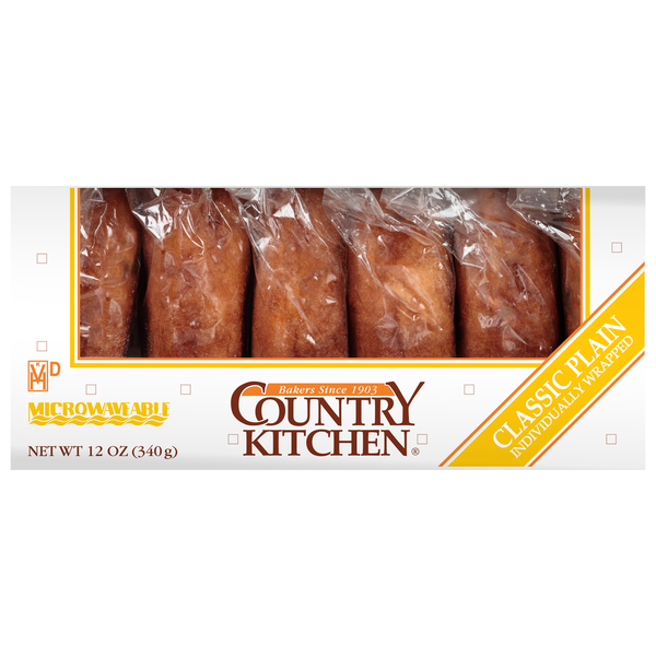Country Kitchen Classic Plain Donuts (Individually Wrapped) - 6 ct
