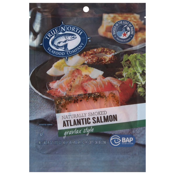 True North Seafood Company Gravlax Style Naturally Smoked Atlantic Salmon