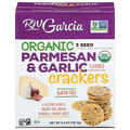 RW Garcia Organic Gluten Free Parmesan & Garlic Crackers