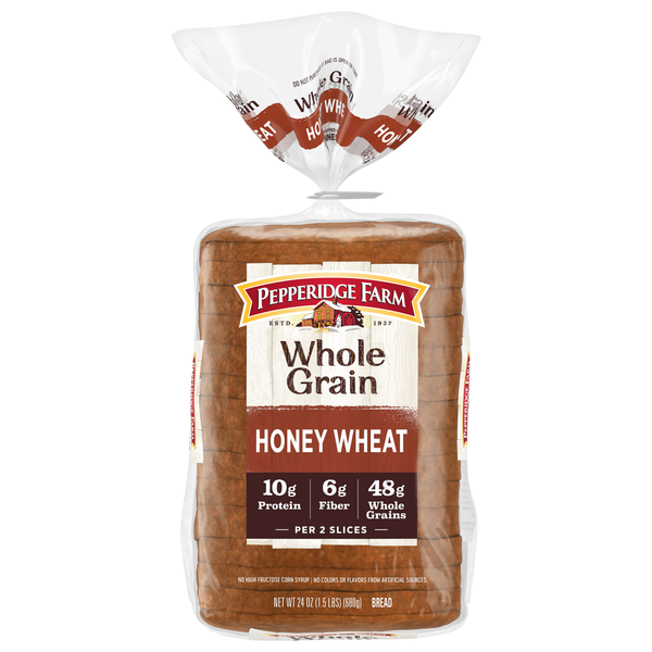 Pepperidge Farm Whole Grain Honey Wheat Bread Sliced