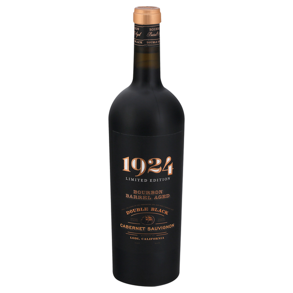 1924 Lodi California Double Black Cabernet Sauvignon Wine Limited Edition