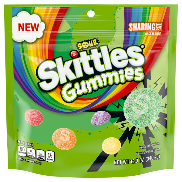 Skittles Sour Gummies Candy Sharing Size
