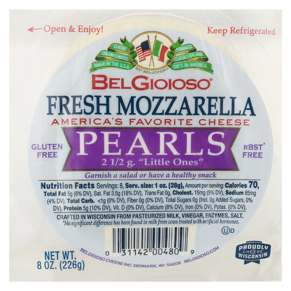 BelGioioso Fresh Mozzarella Cheese Pearls