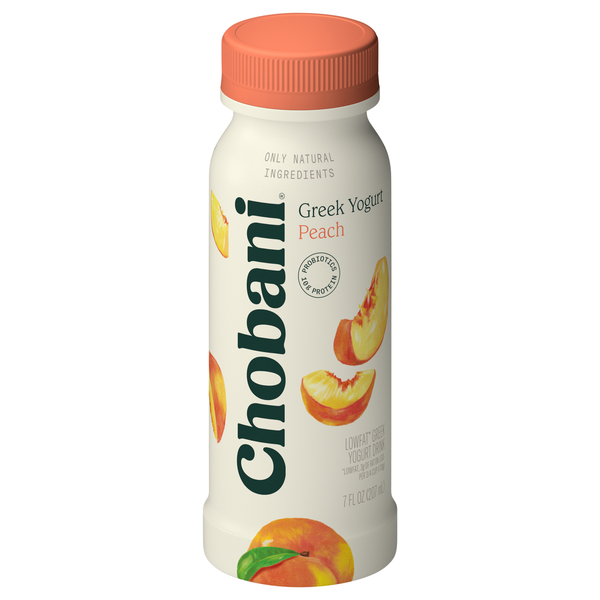 Chobani Low Fat Peach Greek Yogurt Drink