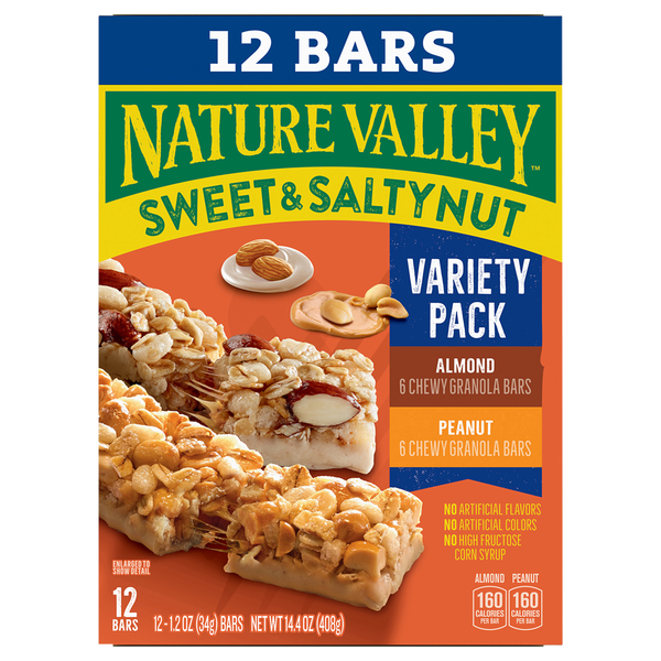 Nature Valley Sweet & Salty Nut Chewy Granola Bars Variety Pack - 12 ct