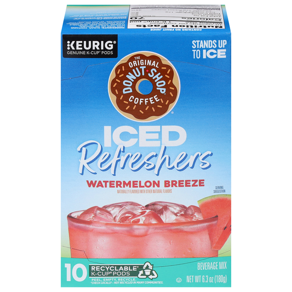 The Original Donut Shop Iced Refreshers Watermelon Breeze K-Cup Pods