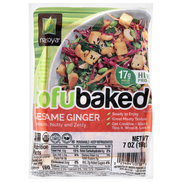 Nasoya Plantspired Organic Sesame Ginger Tofu Baked