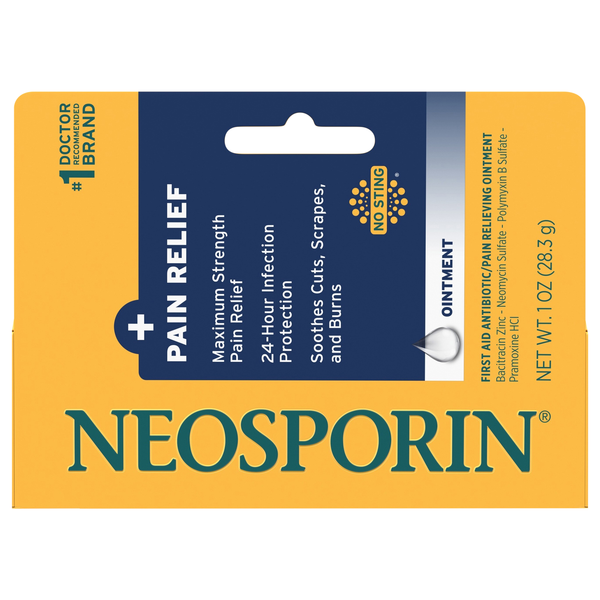 Neosporin + Pain Relief Antibiotic Ointment Maximum Strength
