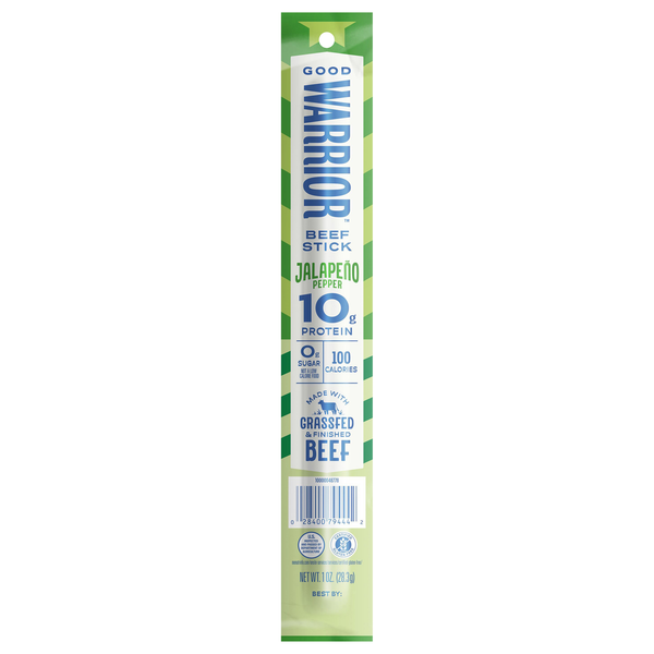 Good Warrior Beef Stick Jalapeno Pepper Beef Stick
