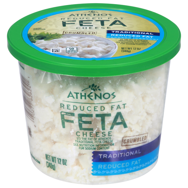 Save on Athenos Feta Cheese Traditional Reduced Fat Crumbled Order