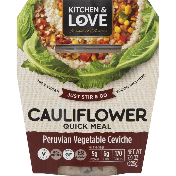 Kitchen & Love Cauliflower Quick Meal Perivian Vegetable Ceviche