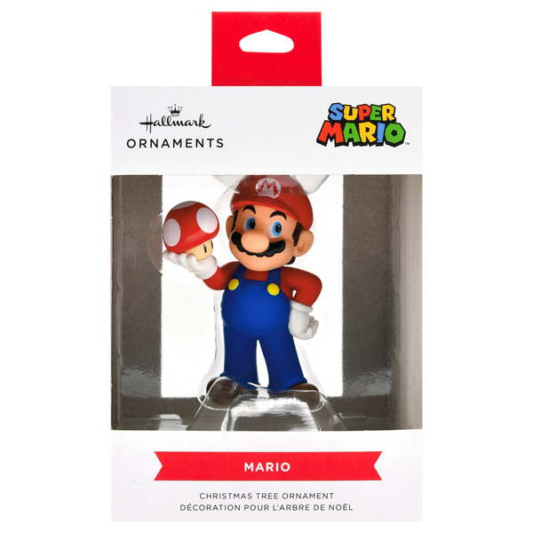 Hallmark Nintendo Super Mario with Super Mushroom Christmas Ornament