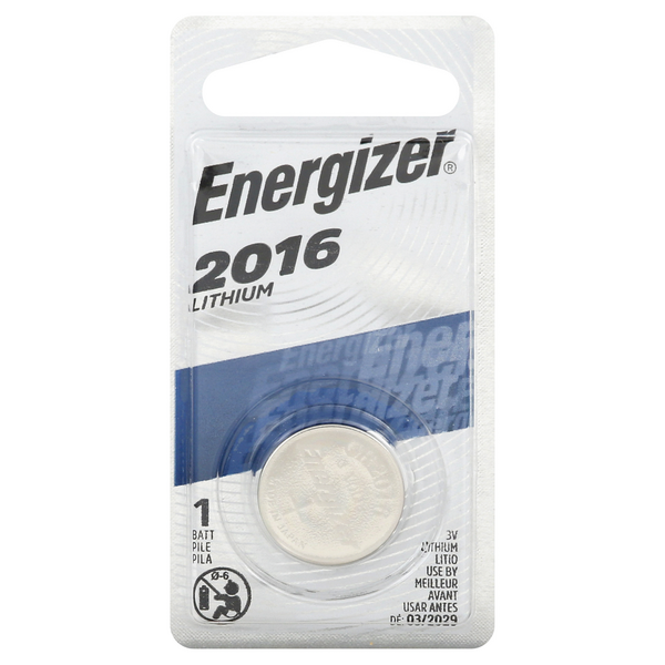 Energizer Lithium CR2016 Battery 3V