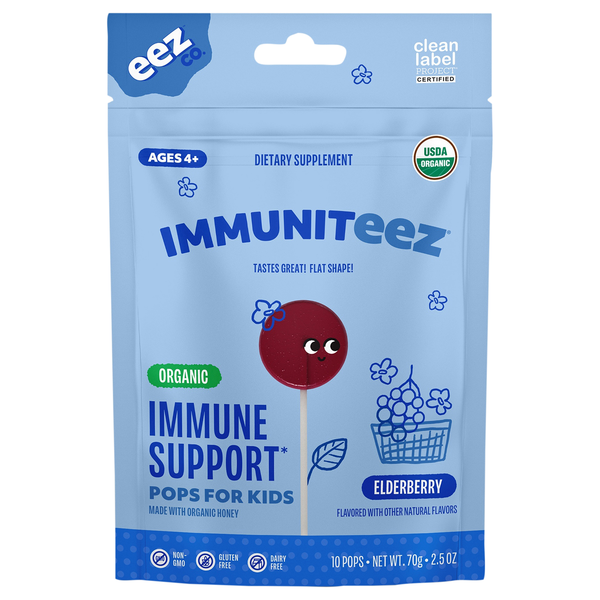 Eez Co. Immuniteez Organic Elderberry Flavor Immune Support Pops - 10 ct