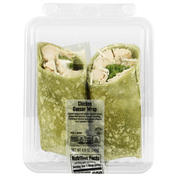 Hannaford Chicken Caesar Wrap Sandwich