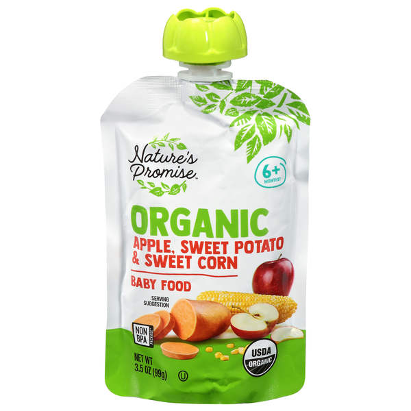 Nature's Promise Organic 2 Baby Food Apple Sweet Potato & Corn