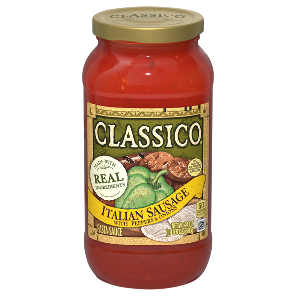 Classico Italian Sausage Pasta Sauce with Peppers & Onions