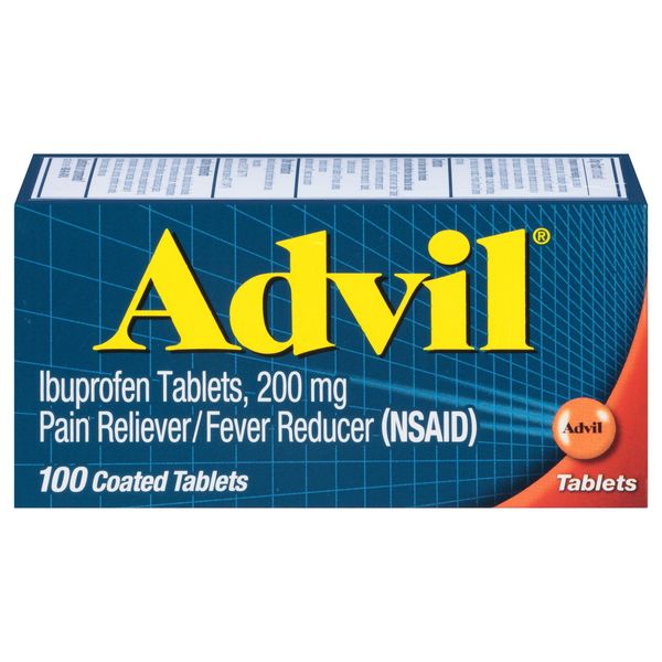 Advil Ibuprofen Pain Relief 200 mg Coated Tablets