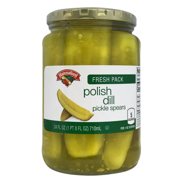 Hannaford Polish Dill Pickle Spears Fresh Pack