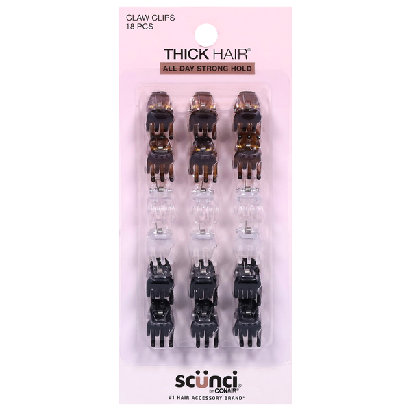 Scunci Effortless Beauty Thick Hair Mini Jaw Clips