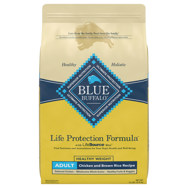 Blue Buffalo Healthy Weight Chicken & Brown Rice Adult Dry Dog Food