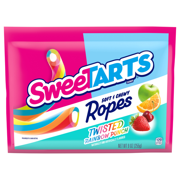 SweeTARTS Ropes Twisted Rainbow Punch Chewy Candy