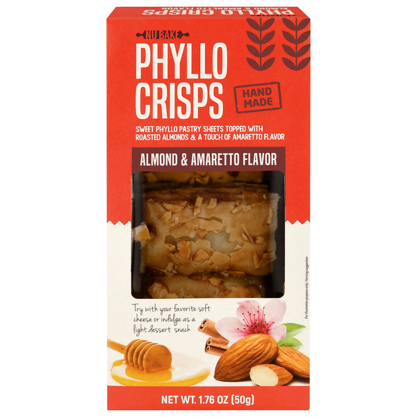 Nu Bake Almond & Amaretto Flavor Phyllo Crisps