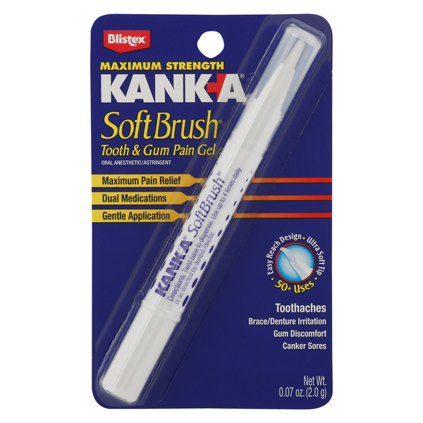 Blistex Kanka Maximum Strength Tooth & Gum Pain Gel Soft Brush